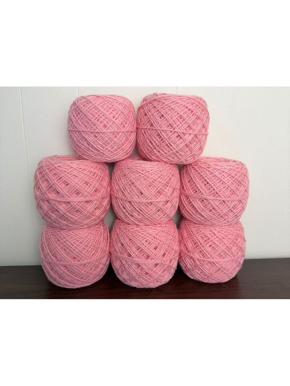 Reclaimed Acrylic Worsted Yarn 2475 Yds Bubblegum Pink 1146g (8 Cakes)